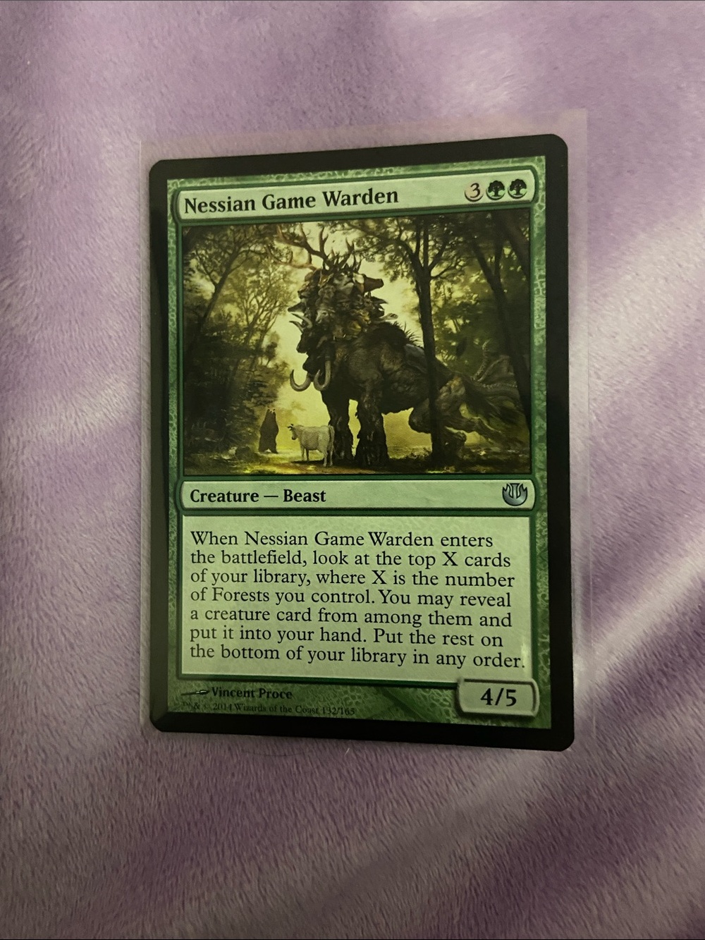 Nessian Game Warden - Green Magic: The Gathering Trading Card